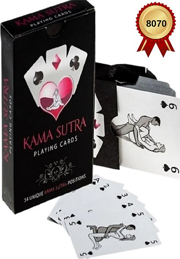 Kama Sutra Oyun Kartları - Siyah