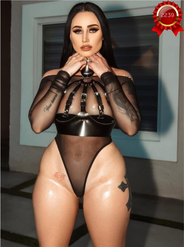 Tül Kollu Rugan Harness Body - Siyah