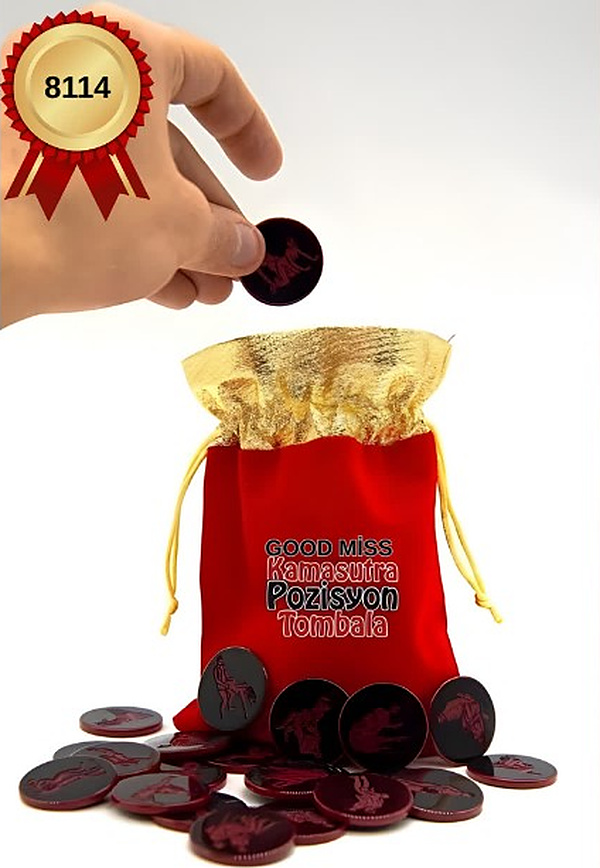 Kamasutra Pozisyon Tombala Oyunu - Kırmızı