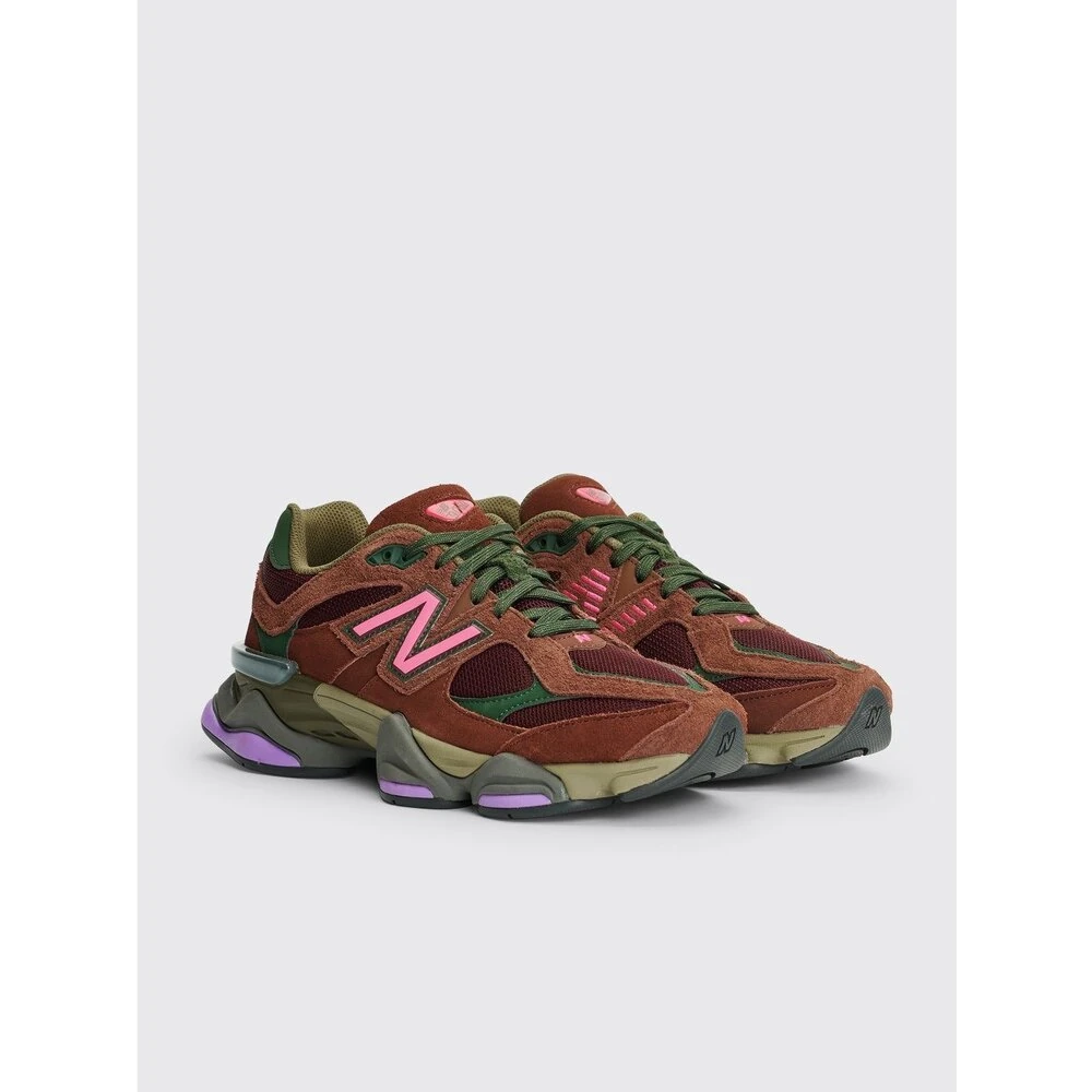 New Balance 9060 Rich Oak Burgundy görsel 2