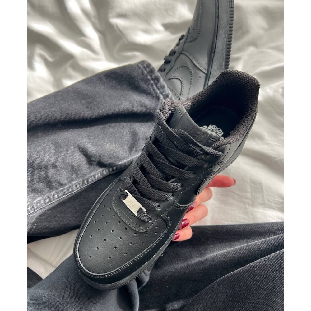 Nike Airforce 1 All Black görsel 5