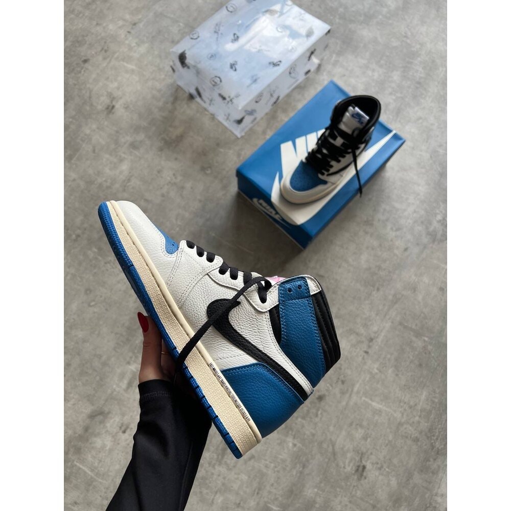 Nike Air Jordan 1 High X Travis Scott Fragment Design görsel 4