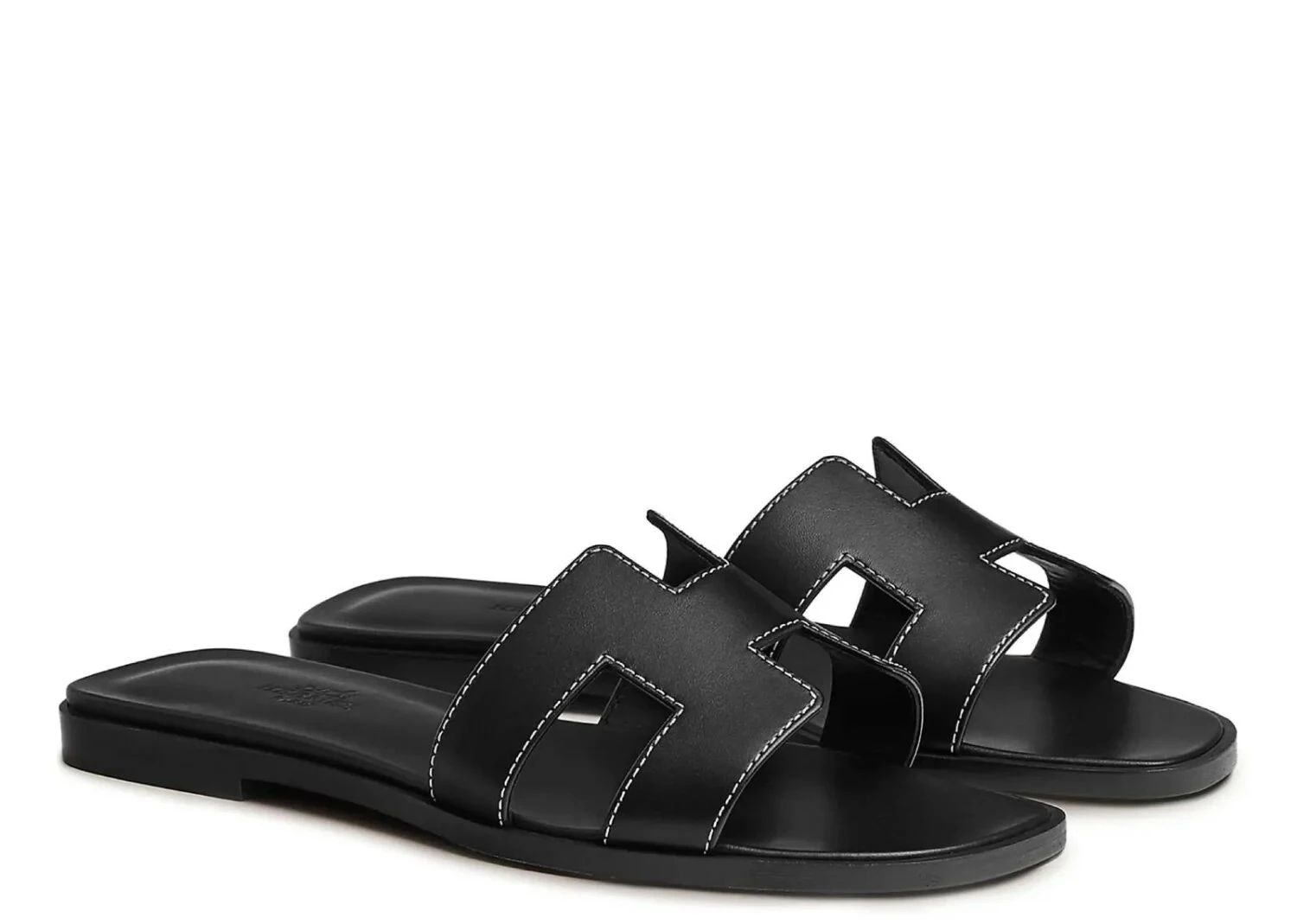 Hermes Oran Sandal Nior Box Calfskin Leather görsel 2
