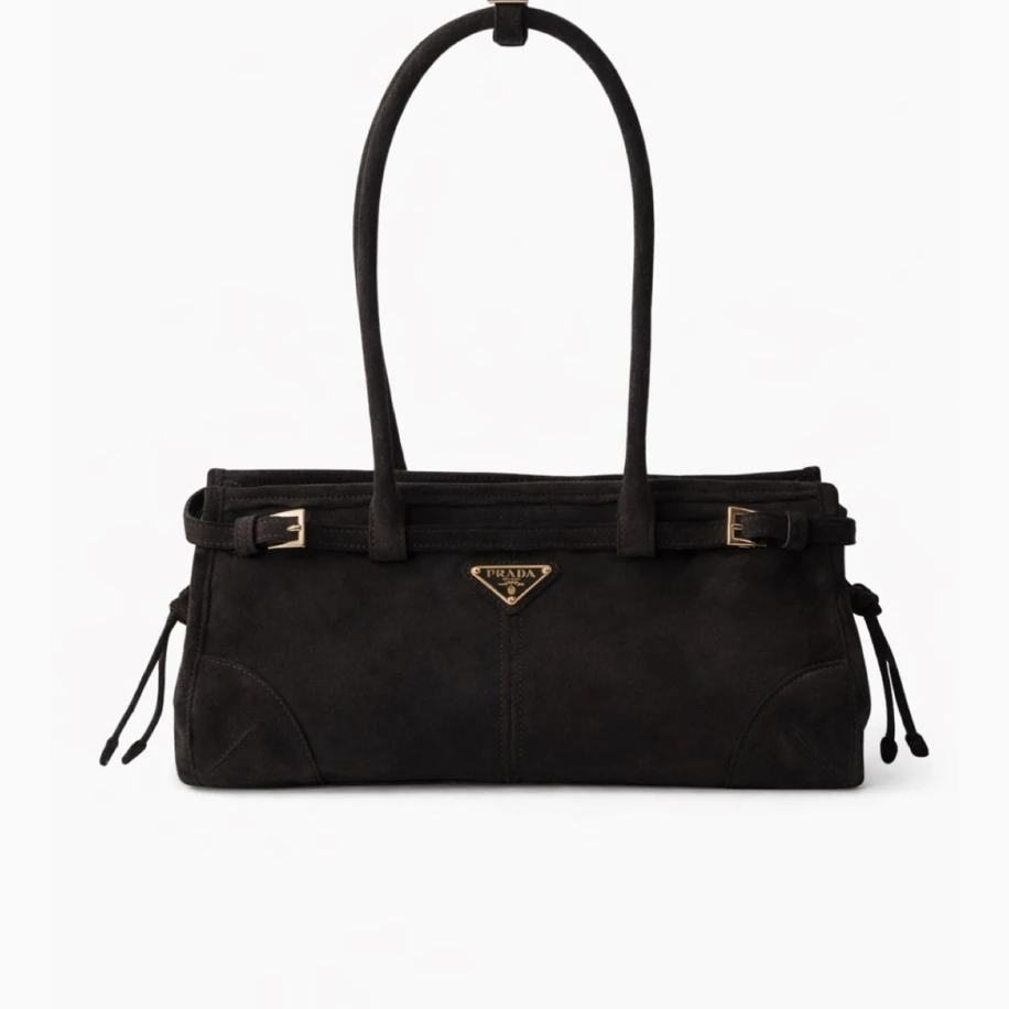 Prada Bonnie Süet Bag Black