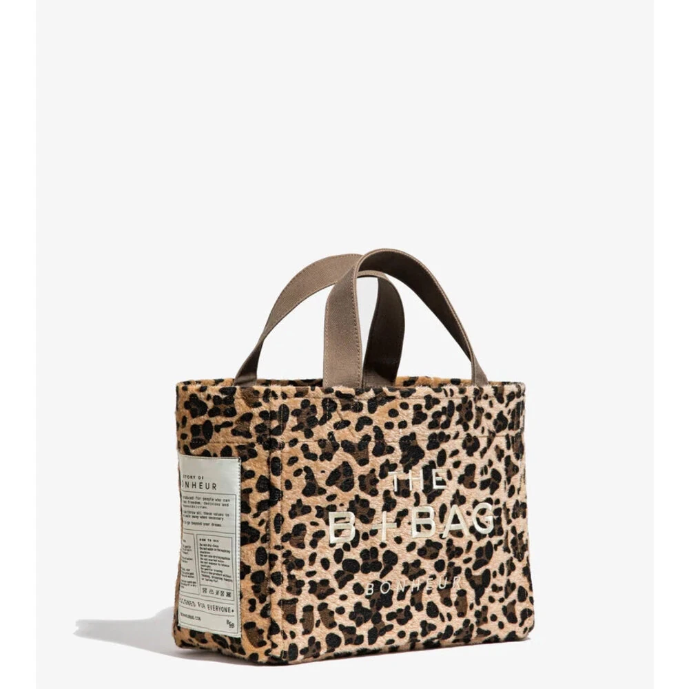 The B + Bag Bonheur Canvas Leopard görsel 2