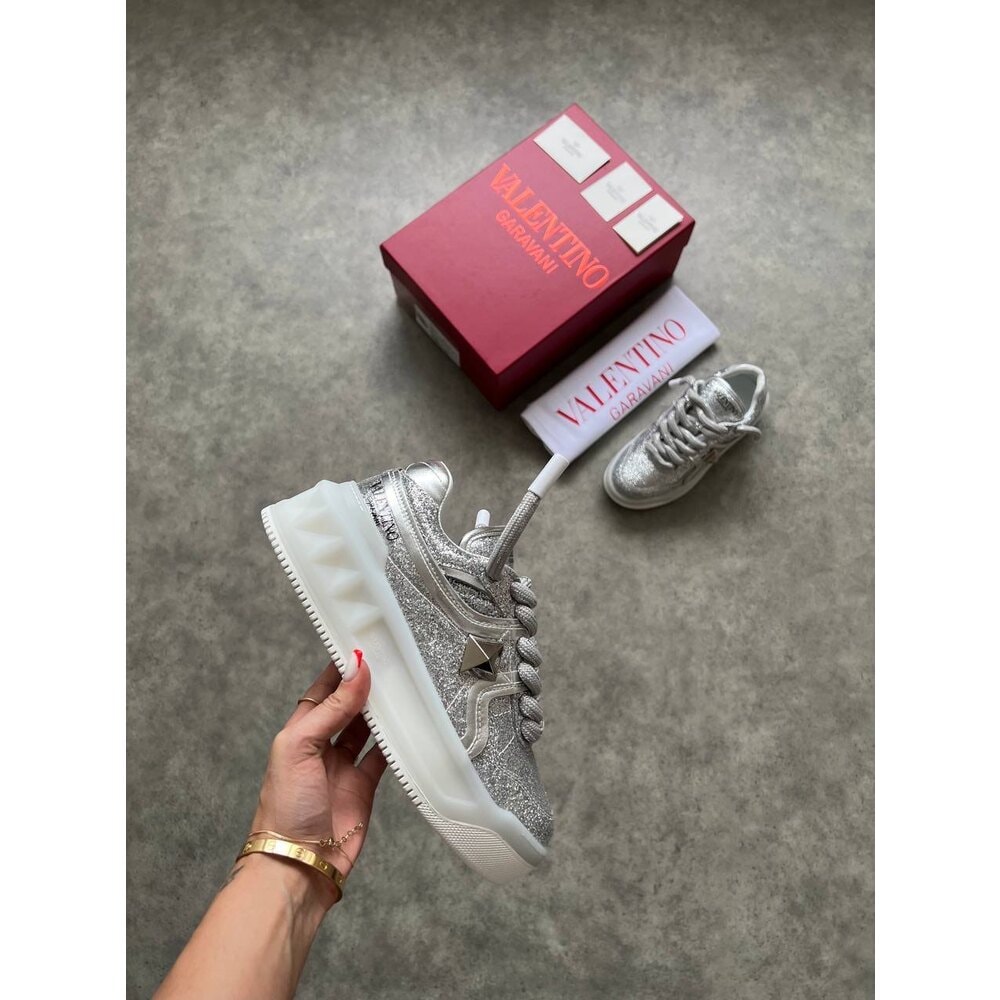 Valentino Yüksek Taban Silver VLTN görsel 5