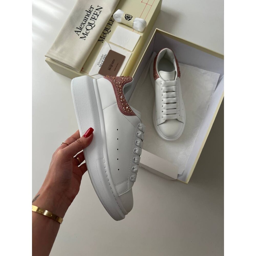 Alexander McQueen Siyah Beyaz Cyristal görsel 3
