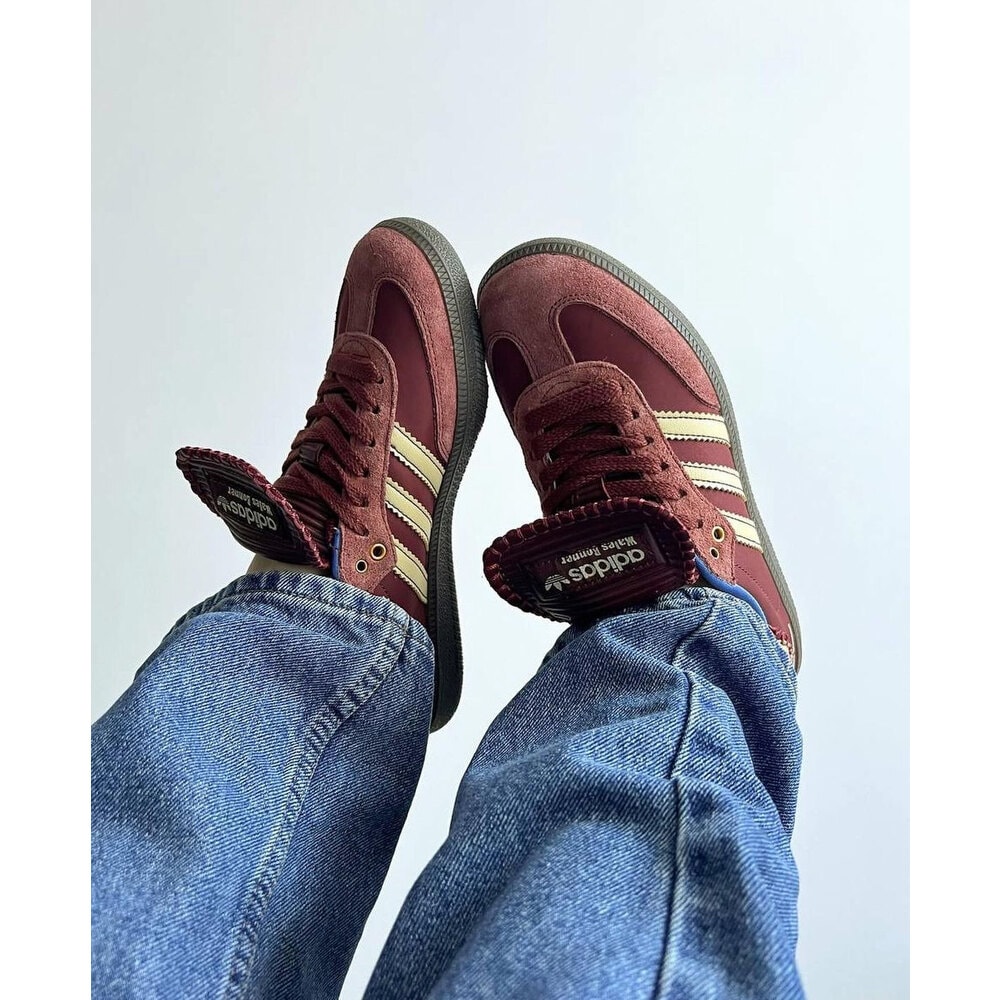 Adidas WALES BONNER SAMBA PONY TONAL LOW TRAINERS görsel 2