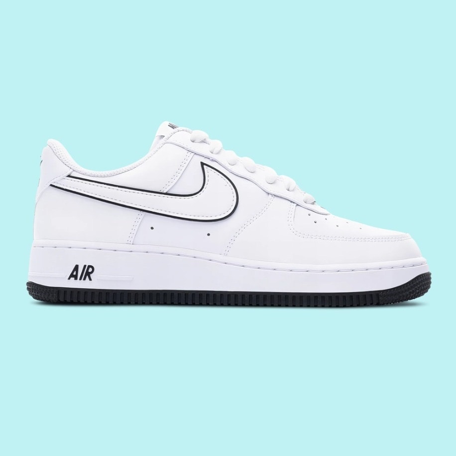 Nike Air Force 1 '07 Low White Black Outline Swoosh