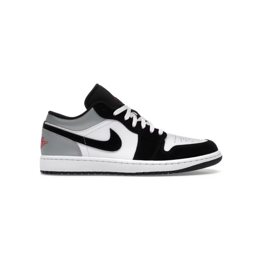 Jordan 1 Low SE White Fire Red Black Matte Silver