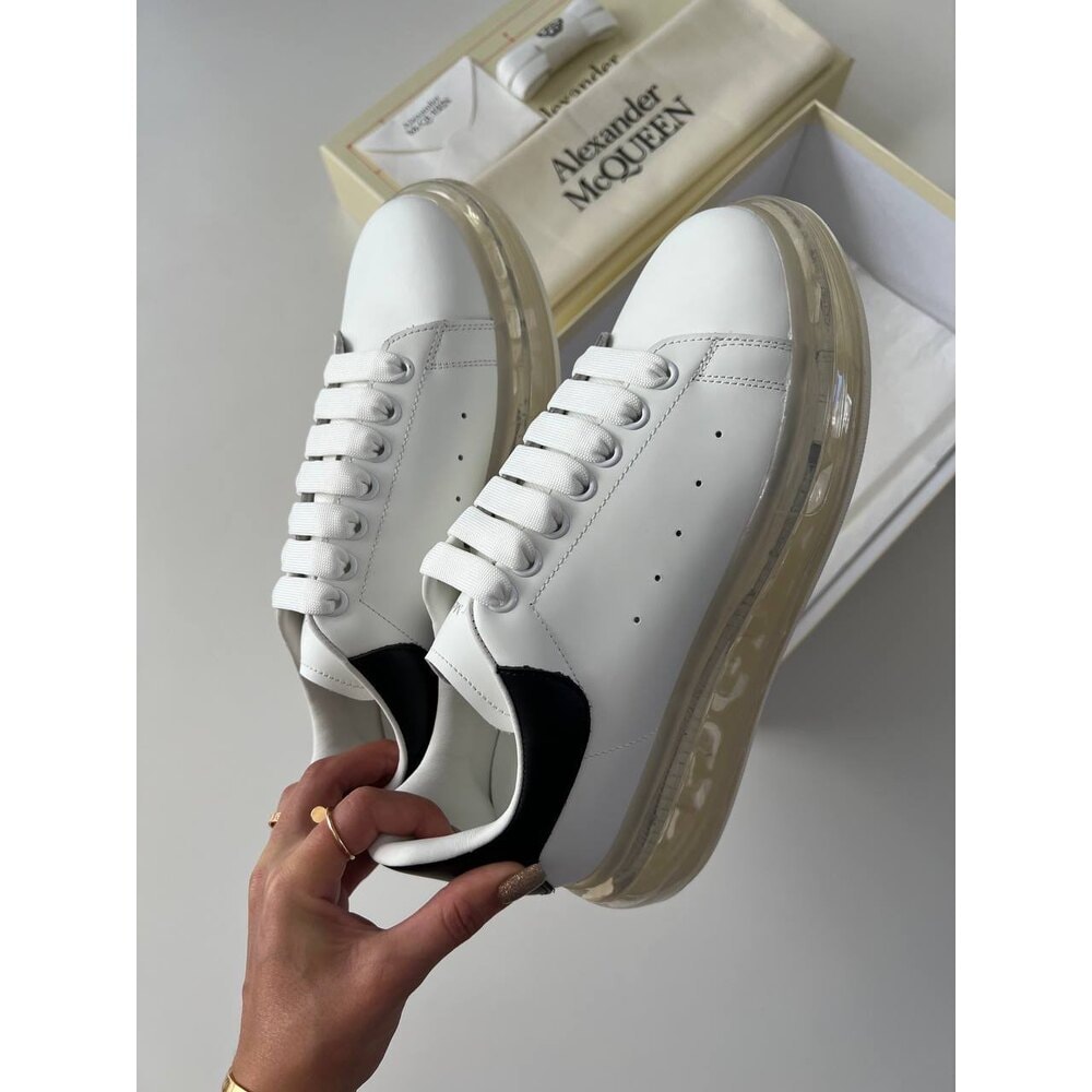 Alexander McQueen Siyah Beyaz Şeffaf görsel 2