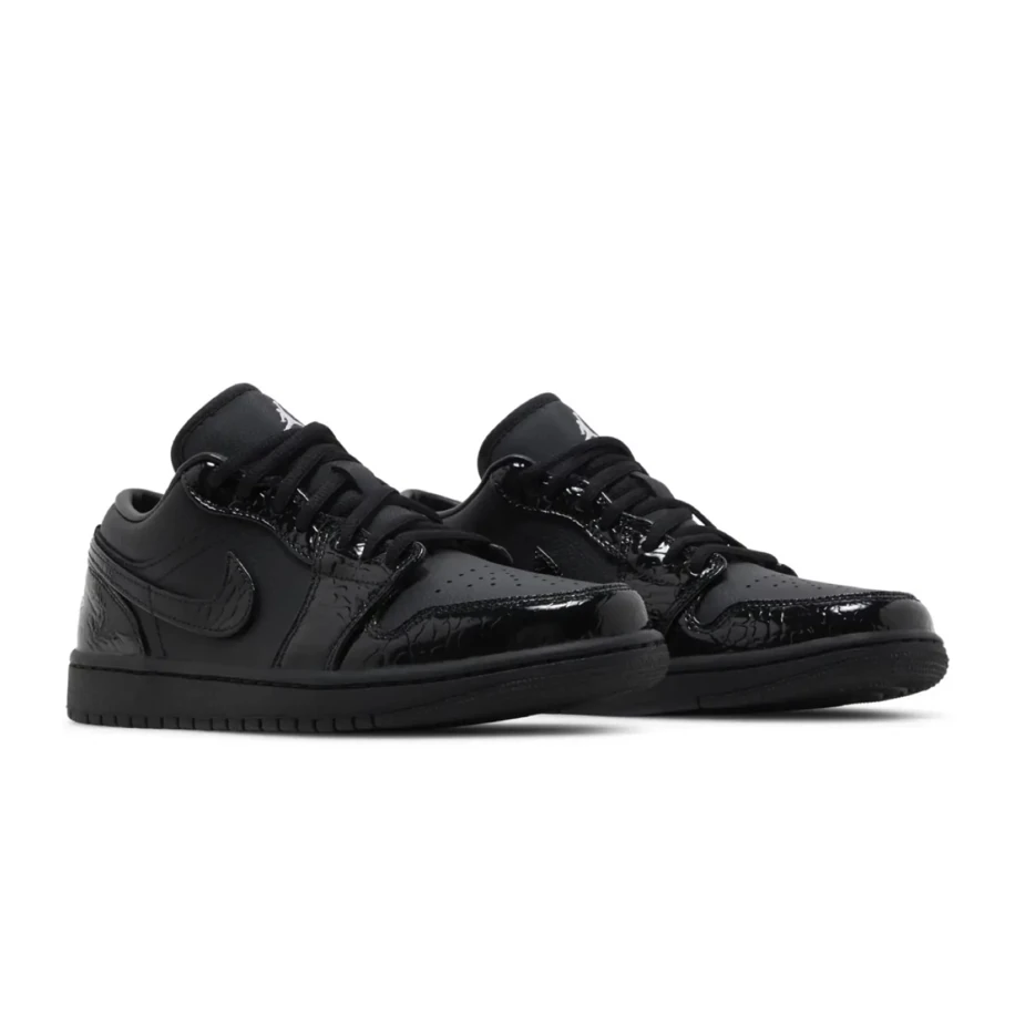 Jordan 1 Low SE Patent Elephant Black görsel 3