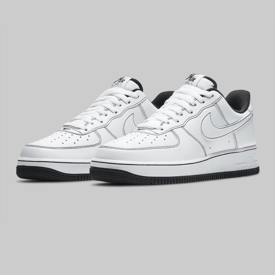 Nike Air Force 1 Low Stitch Black görsel 2
