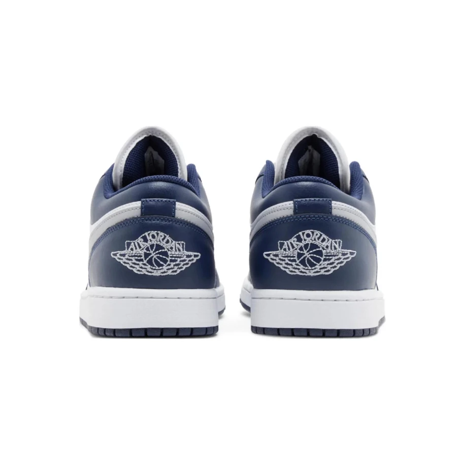 Jordan 1 Low Wolf Grey Midnight Navy görsel 3