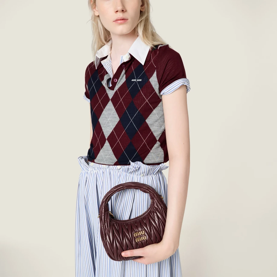 Miu Miu Wander Bag Bordeaux görsel 2