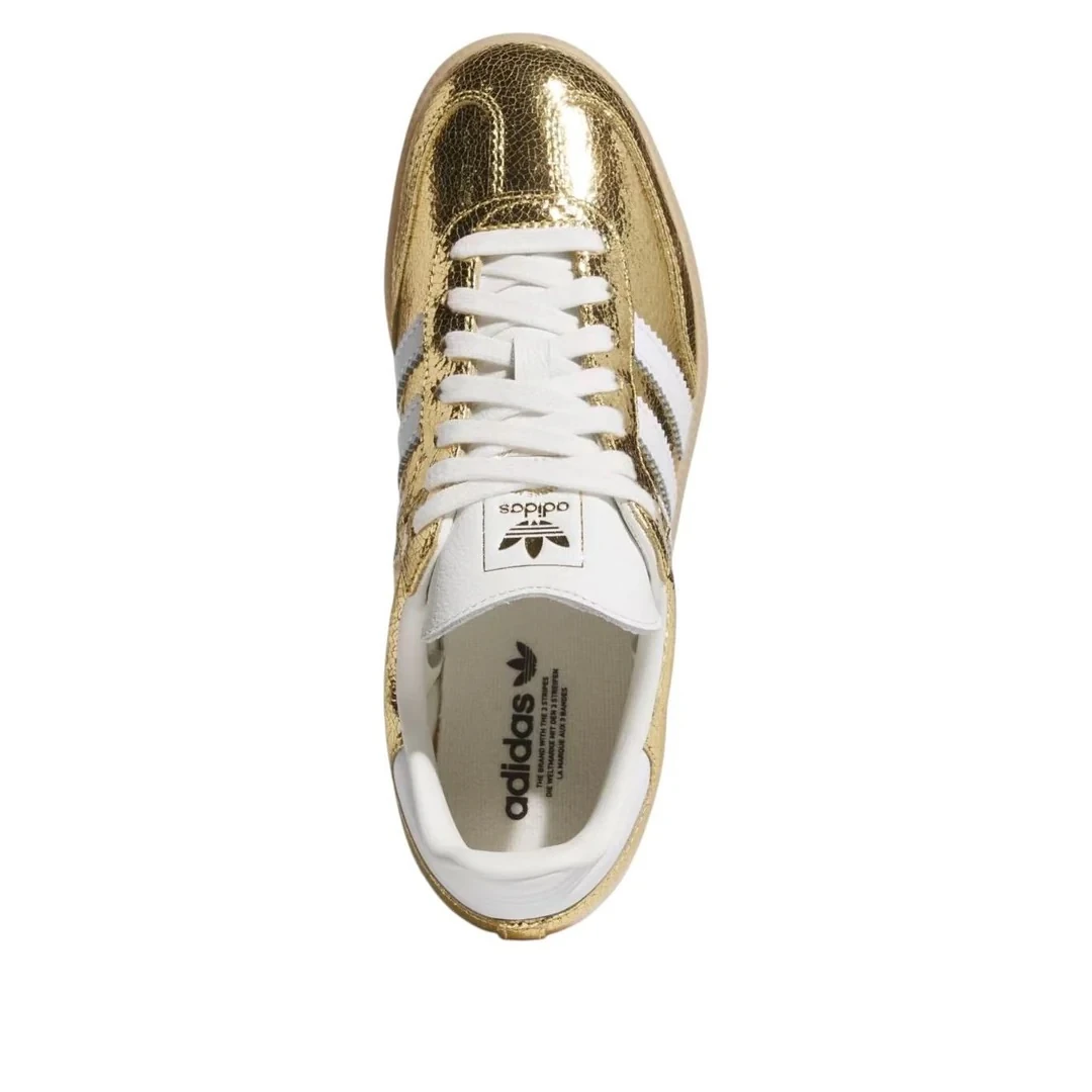 adidas Samba OG Gold Metallic Cracked Leather görsel 2