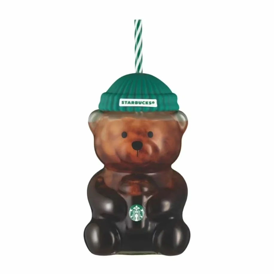 Starbucks Bear “Bearista” Glass Tumbler Cup