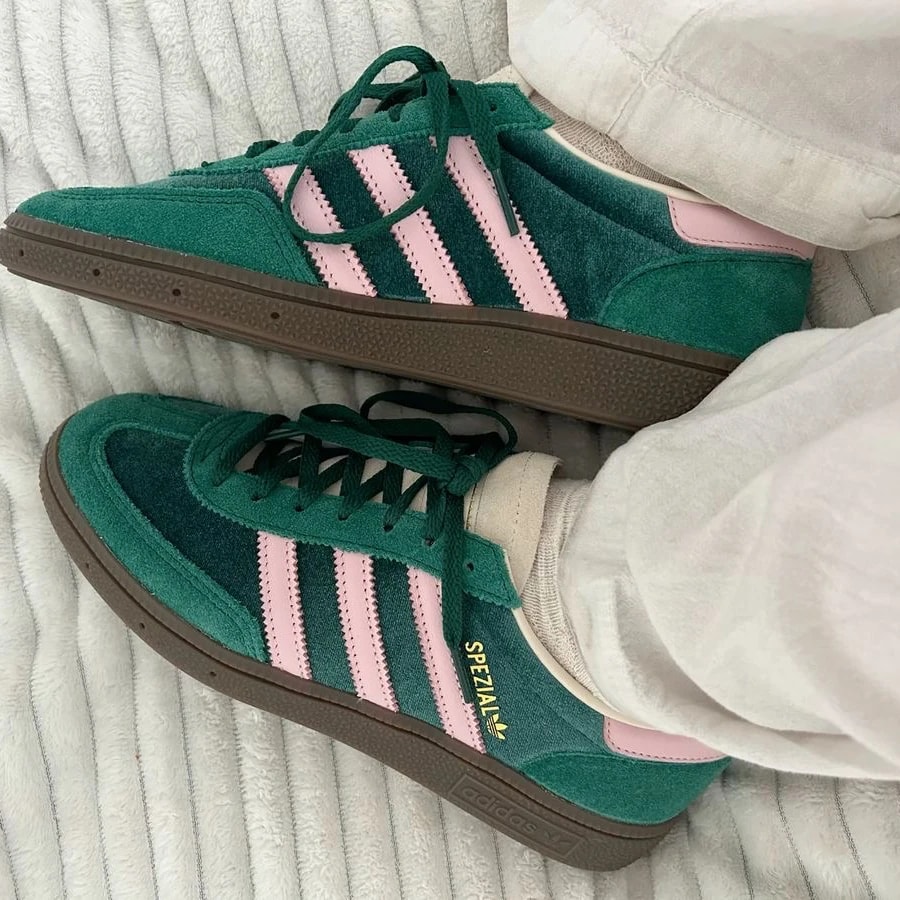 adidas Handball Spezial Green Pink Velvet görsel 2