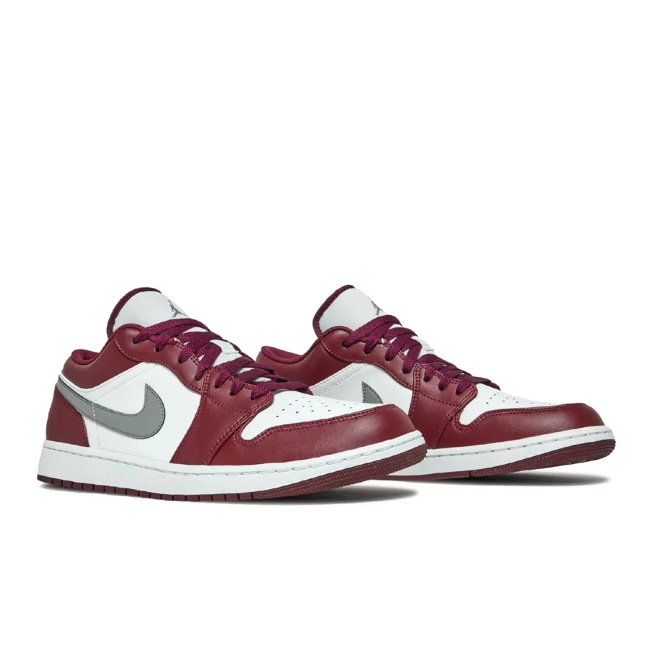 Jordan 1 Low White Bordeaux görsel 2