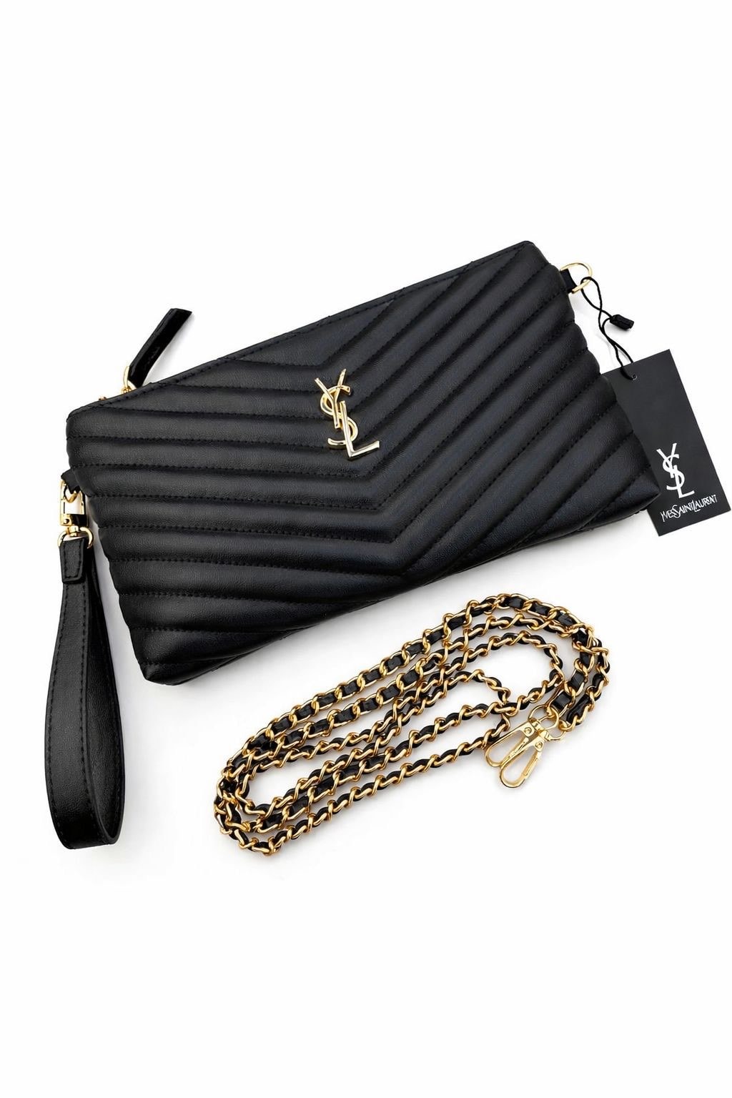 YSL SİYAH DERİ ÇANTA