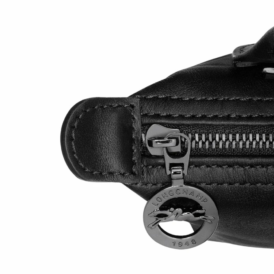Longchamp Le Pliage XS Leather Black görsel 3