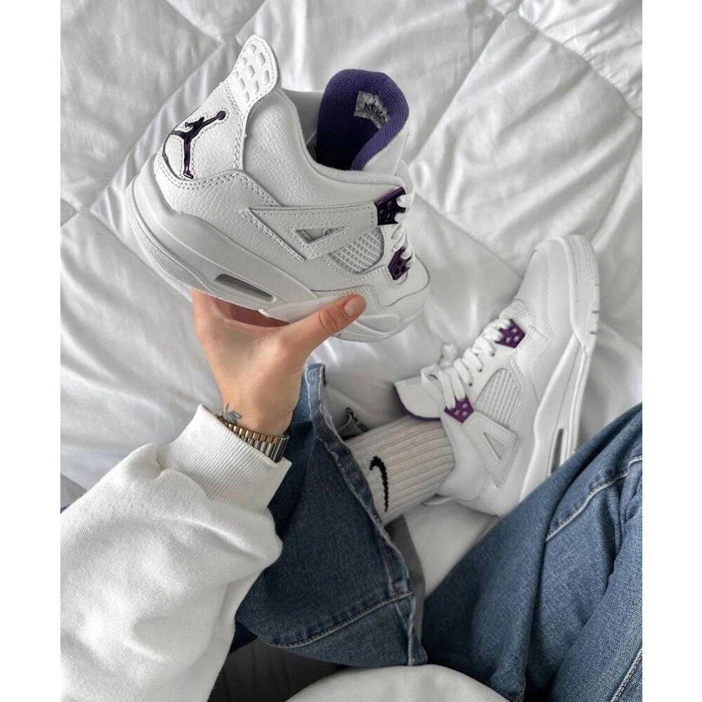 Jordan 4 Retro Metallic Purple görsel 2