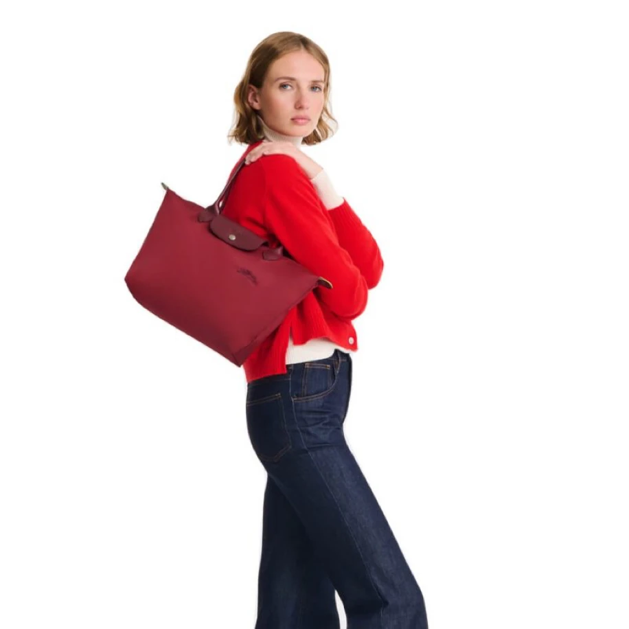 Longchamp Le Pliage M Tote Bag Bordeaux görsel 2