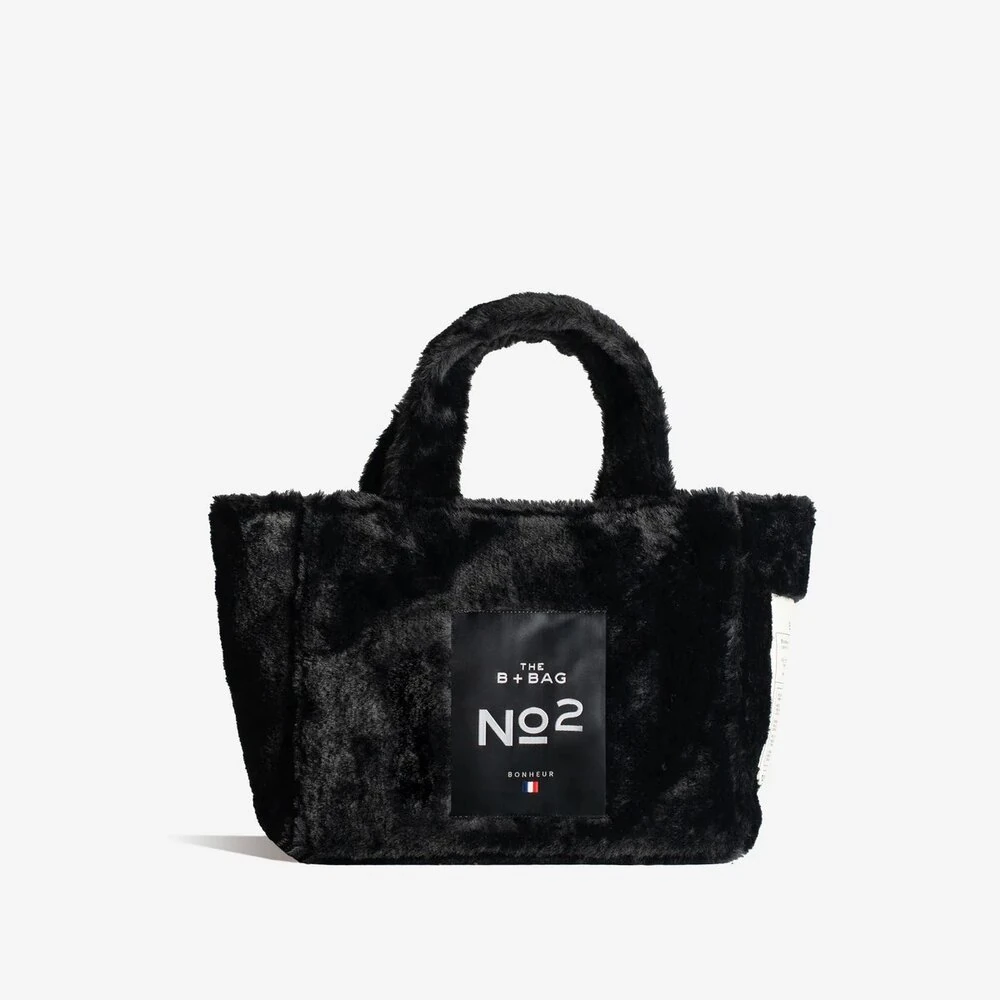 Bonheur Fluffy Sheep Beige Bag Black görsel 2