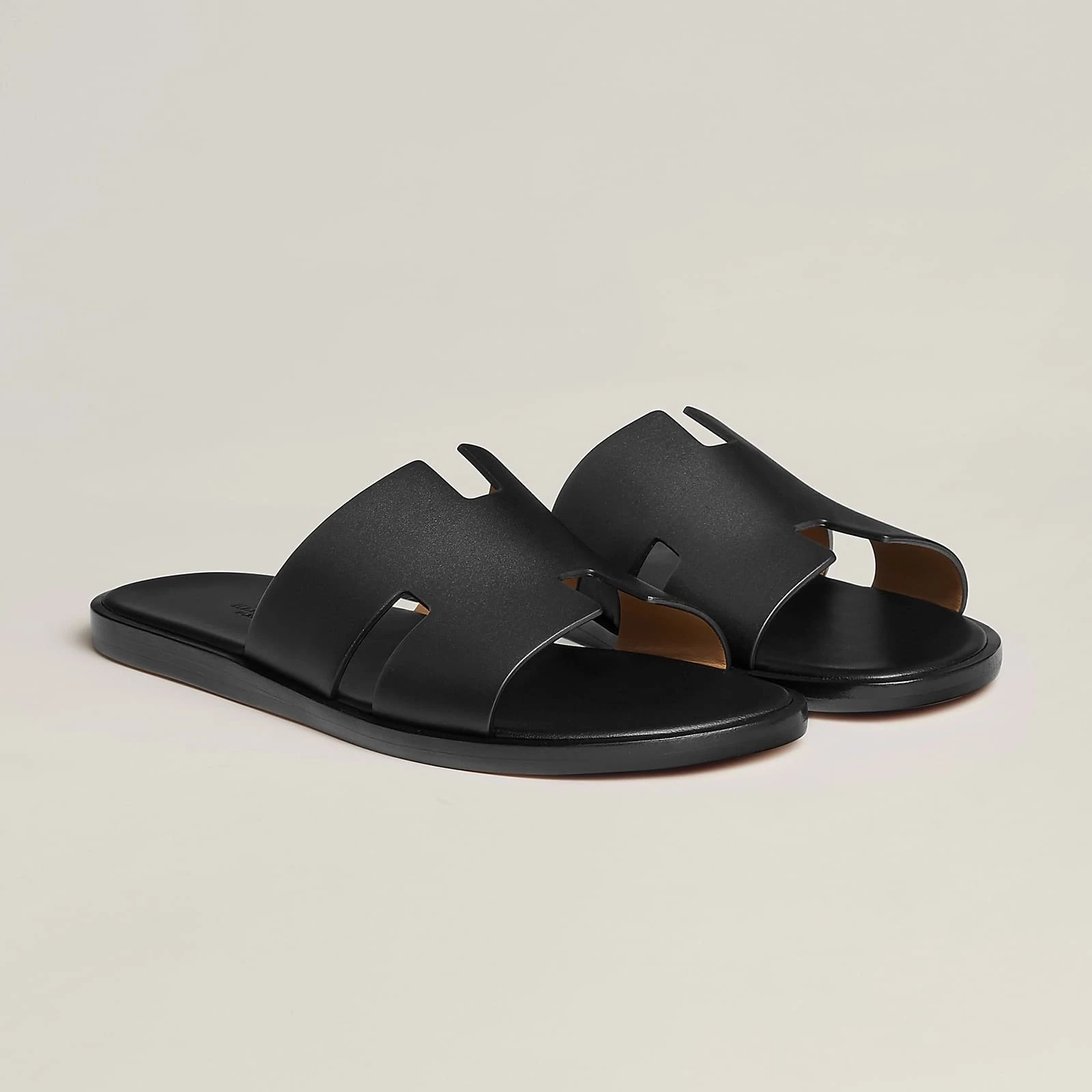 Hermes Izmir Sandal Noir Smooth Calfskin Leather görsel 2