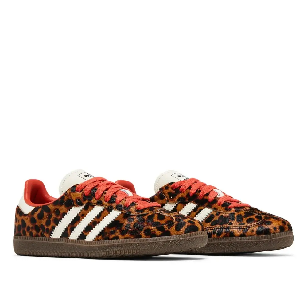 adidas Samba OG Preloved Red Leopard görsel 2