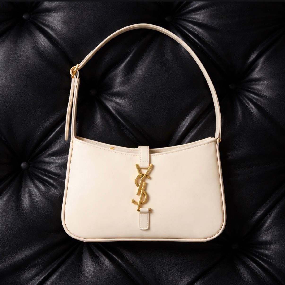 YVES SAINT LAURENT HOBO KREM BAG