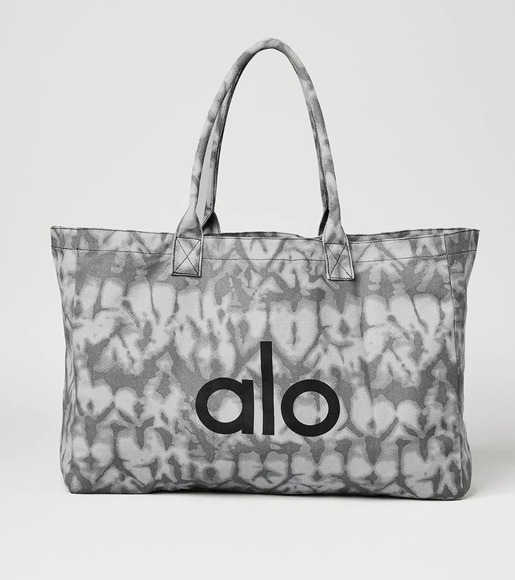 Alo Yoga iconic Shopper Grey Tiedye Askılı Gündelik Veya Spor Çanta