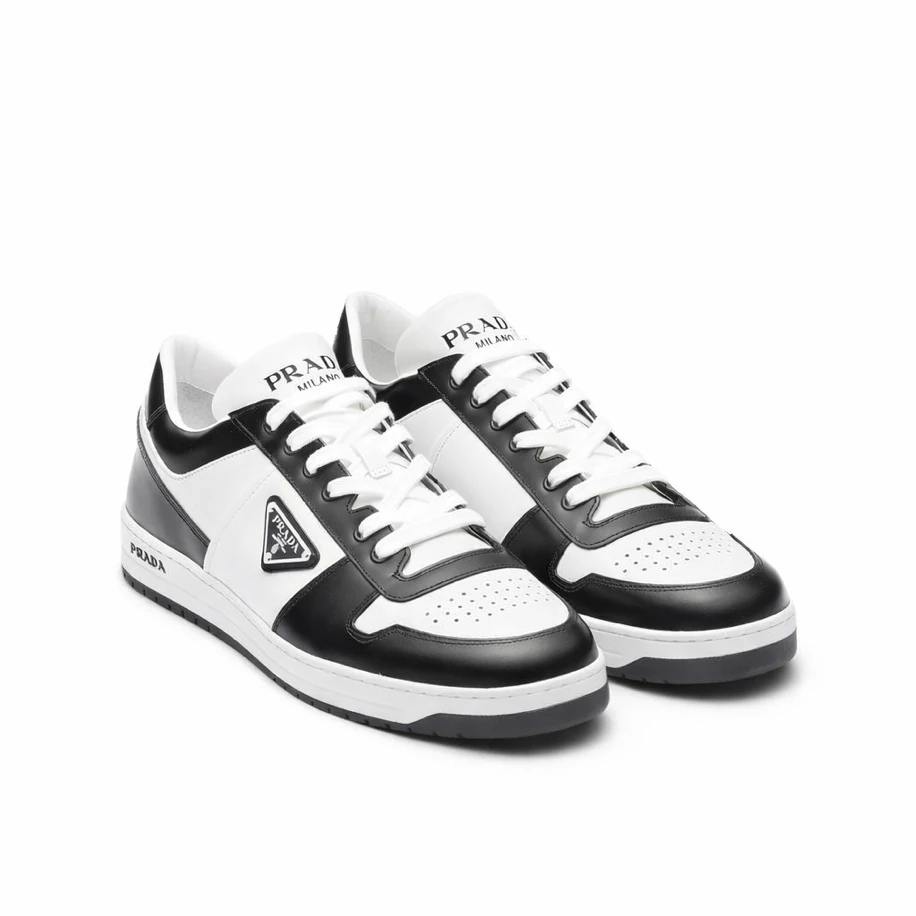 Prada Downtown Leather Sneakers görsel 2