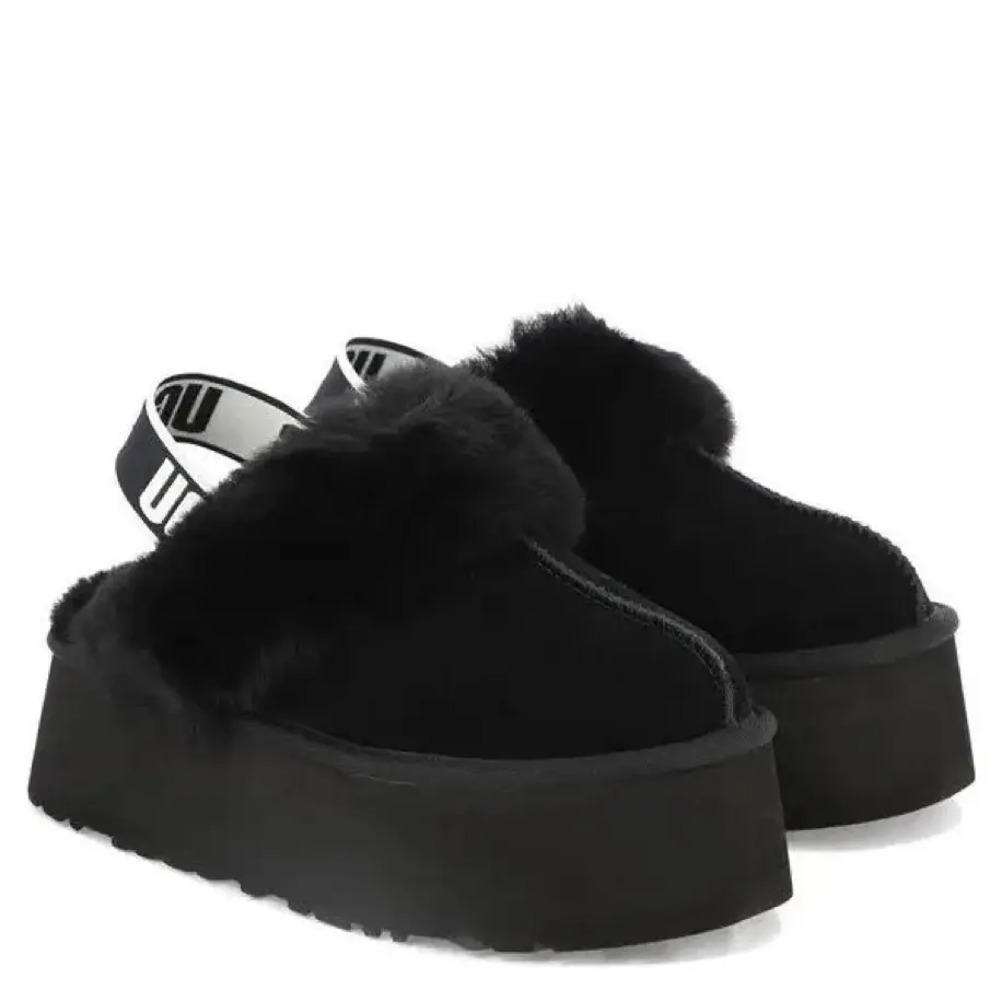 UGG Funkette Slipper Black görsel 2
