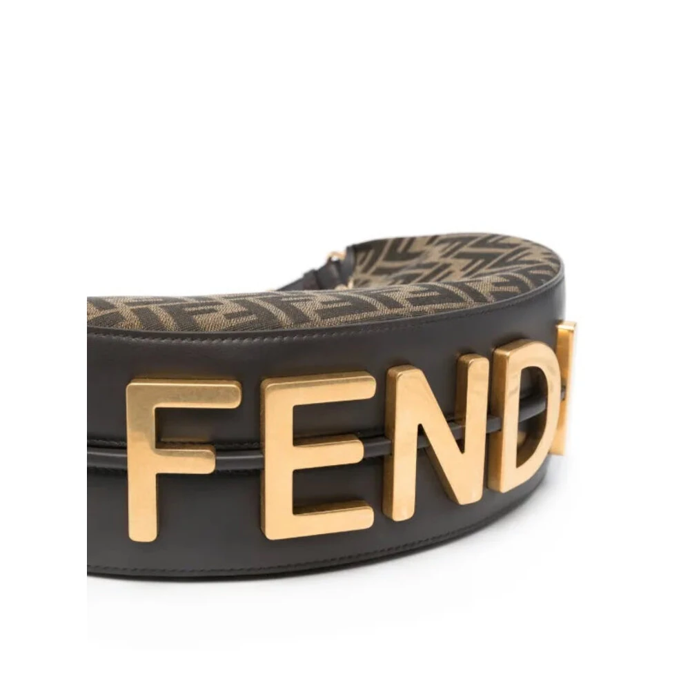 Fendi Fendigraphy Bag Brown Black görsel 3