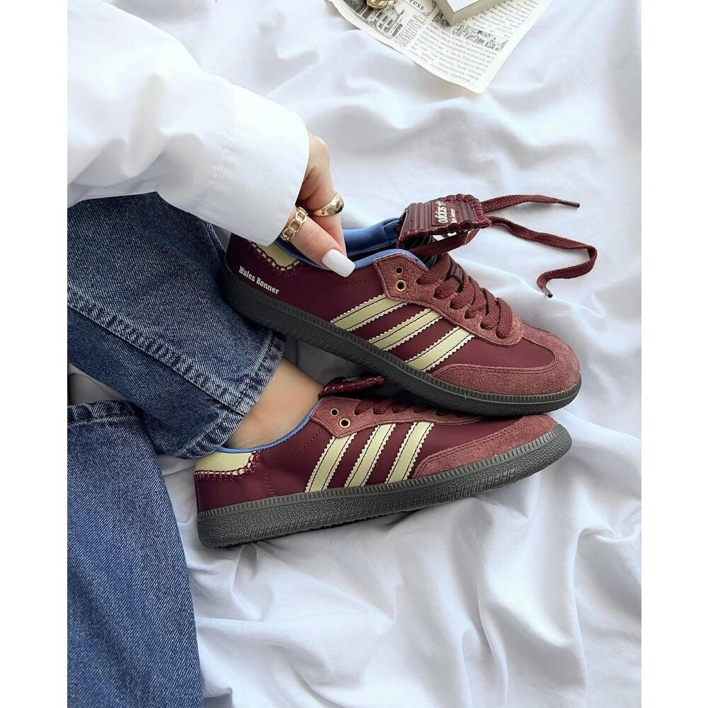 Adidas WALES BONNER SAMBA PONY TONAL LOW TRAINERS görsel 4