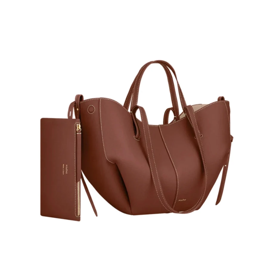 Polene Cyme Mini Brown görsel 2