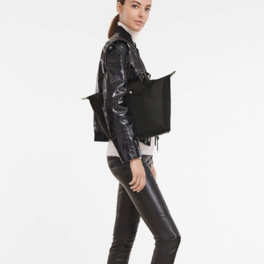 Longchamp Le Pliage M Tote Bag Black görsel 3