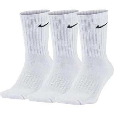 Nike Beyaz Standart 3 lü Çorap Seti