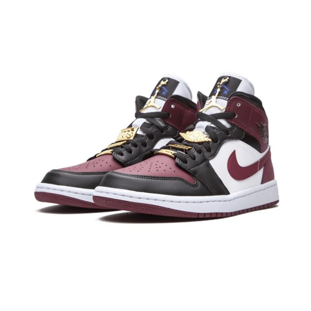 Jordan 1 Mid SE Black Dark Beetroot görsel 2
