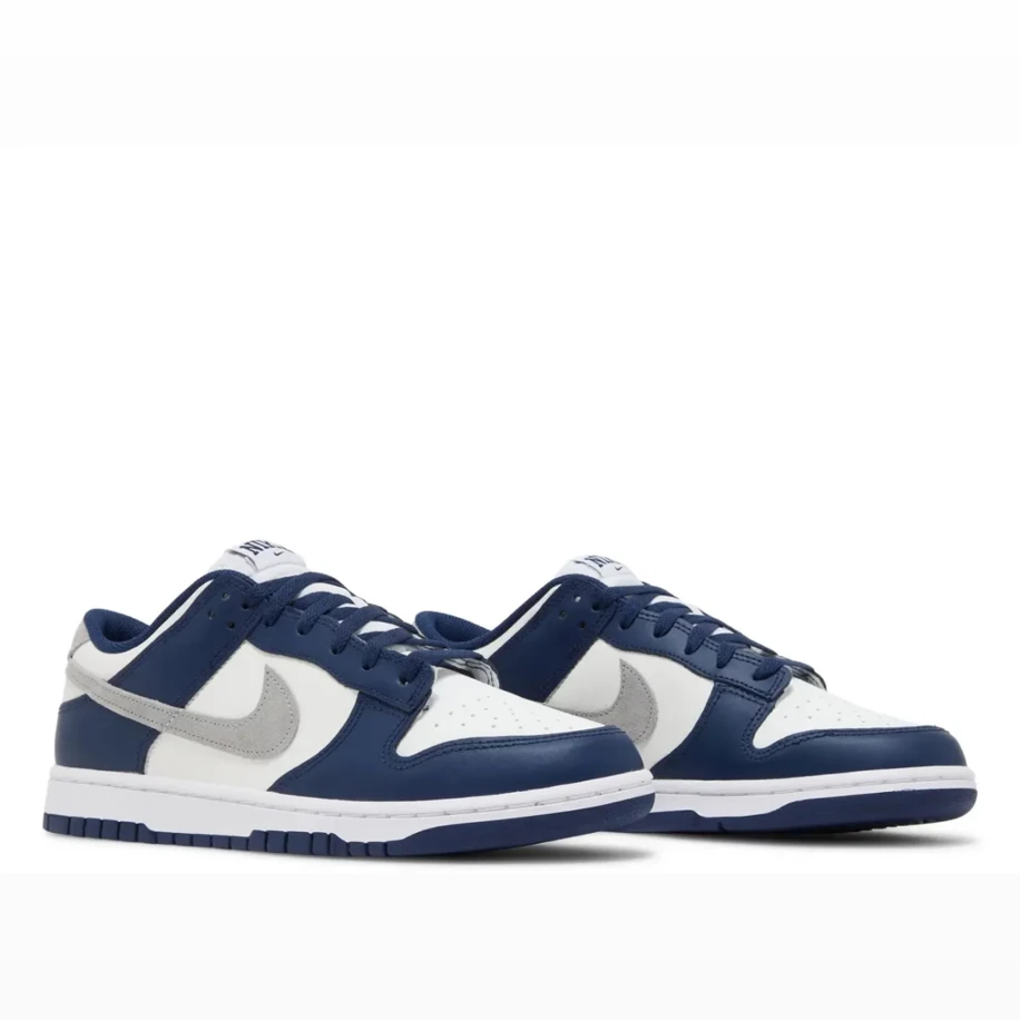 Nike Dunk Low Summit White Midnight Navy görsel 3