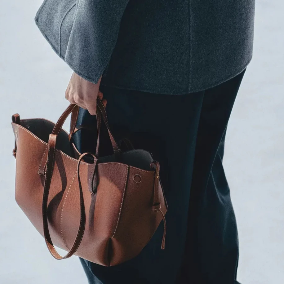 Polene Cyme Mini Brown görsel 4
