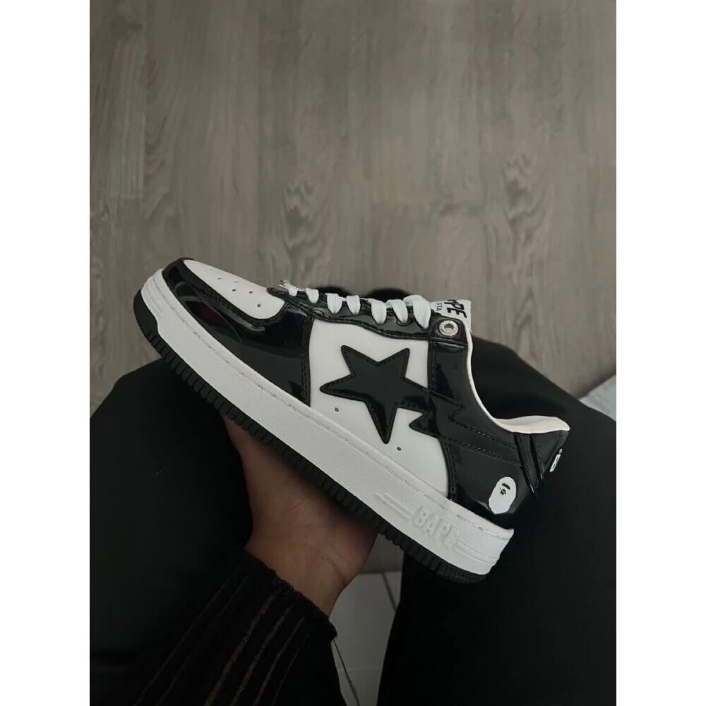 Bape Sta Black White Air Force görsel 2