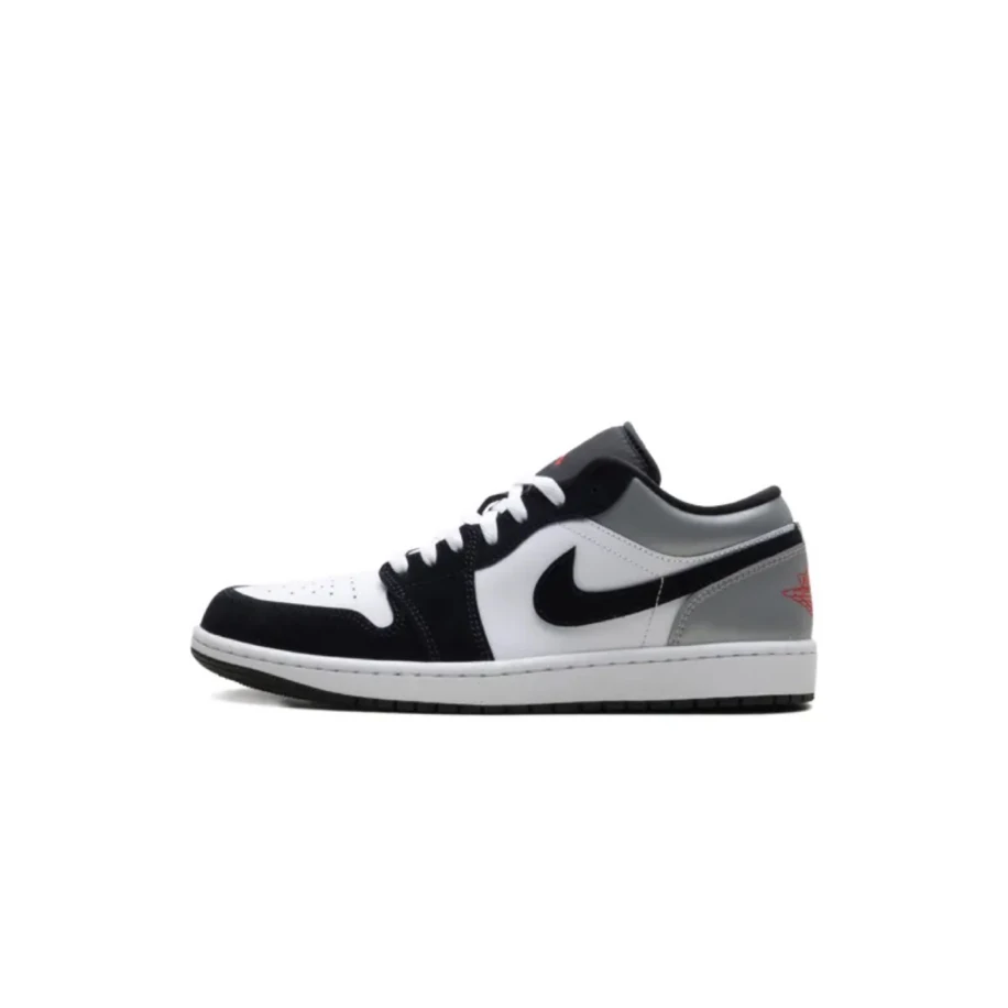 Jordan 1 Low SE White Fire Red Black Matte Silver görsel 2