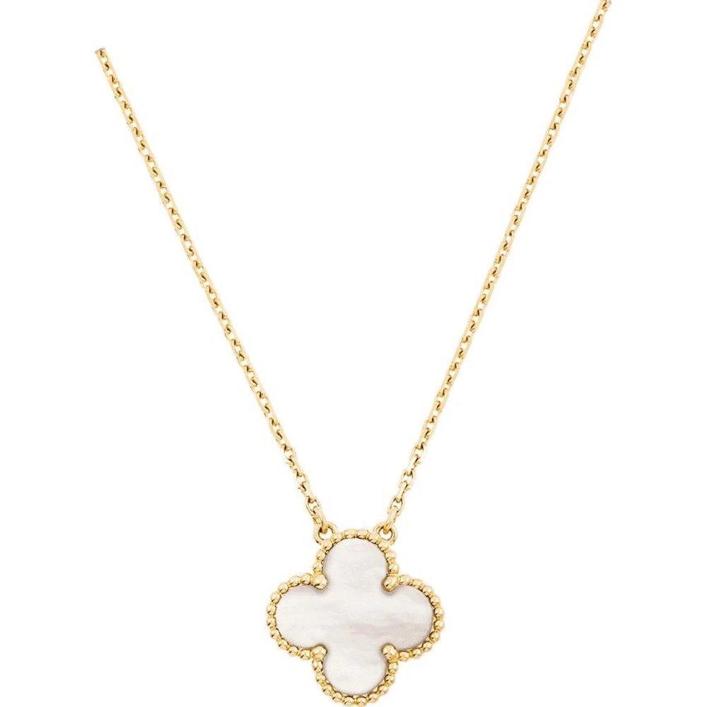 Van Cleef Kolye Gold-White