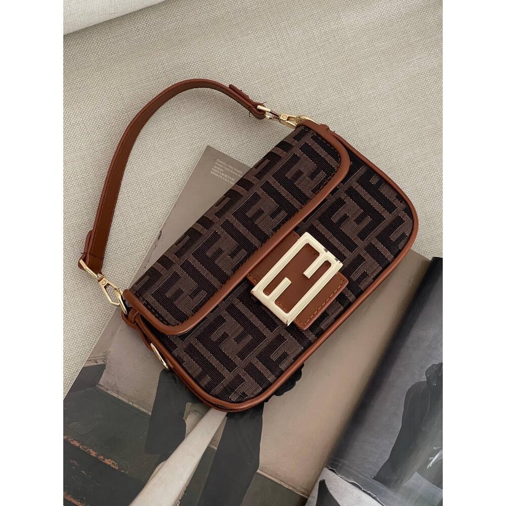 Fendi Baget Mini Bag Brown görsel 2