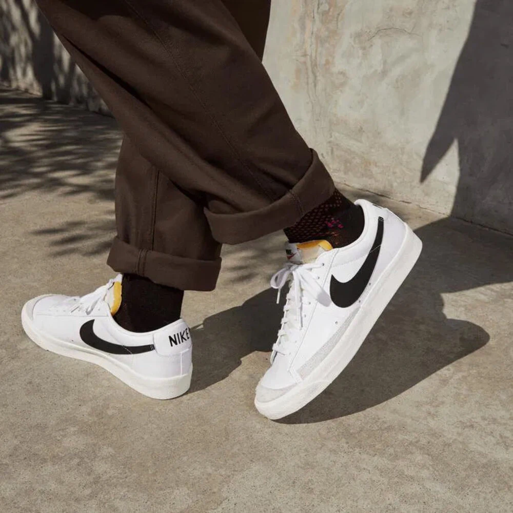 Nike Blazer Low 77 Vintage White Black görsel 5