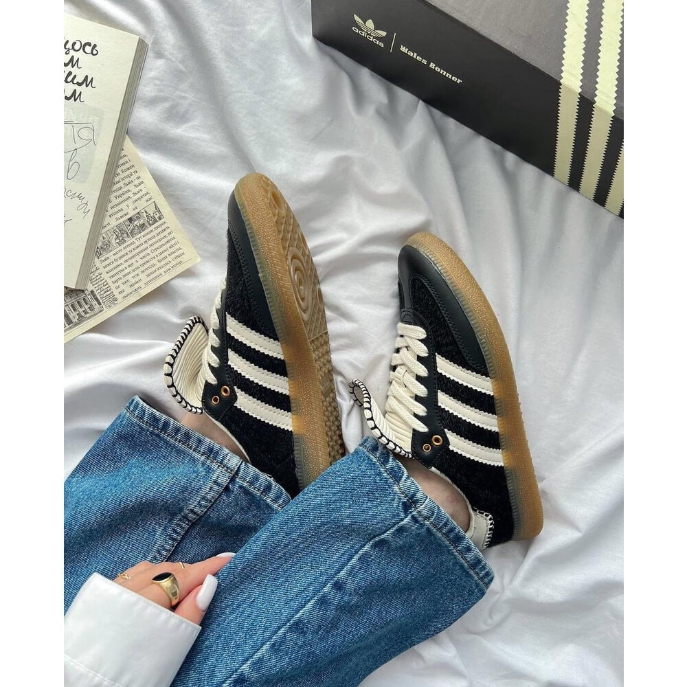 Adidas WALES BONNER SAMBA PONY TONAL LOW TRAINERS görsel 2