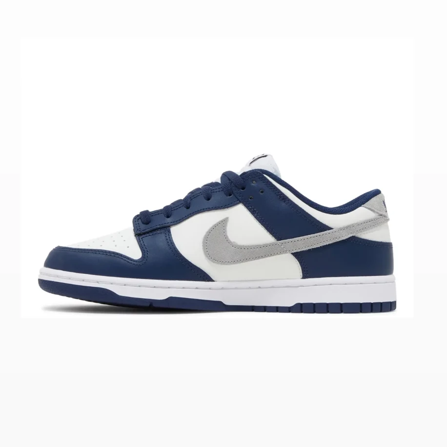 Nike Dunk Low Summit White Midnight Navy görsel 2